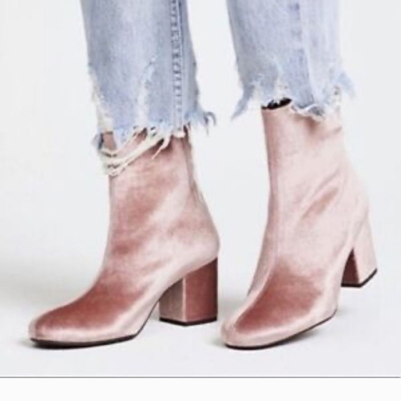 Free People Shoes - Free people Cecile velvet booties